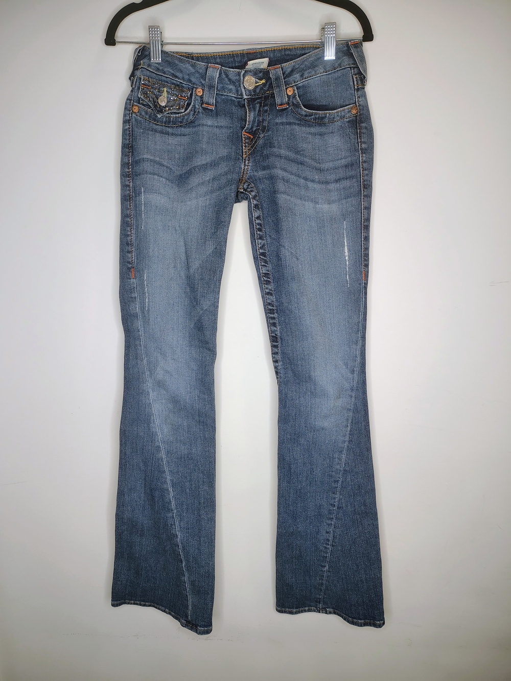 True Religion Light Blue Flare Jeans Inseam 32